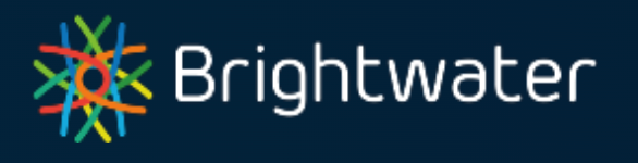 Brightwater logo on Navy