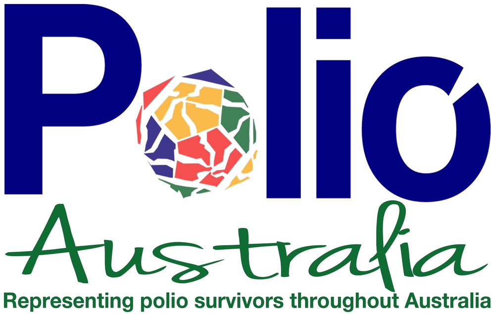 Polio Australia representing polio survivors throughout Australia logo